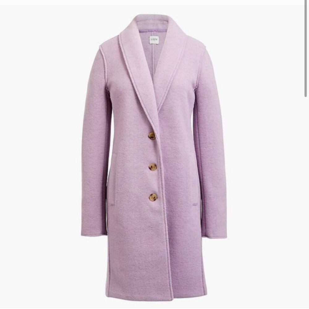 J. Crew Boiled Wool Blend Topcoat Women's